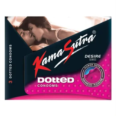 Kamasutra Dotted Condoms, 3 PCs